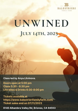 Unwined - July Yoga at the Farm